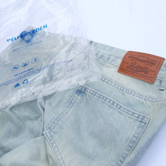 AELFRIC EDEN WIDE LEG HIGH WAIST LOOSE FIT JEANS 34 NWT - Picture 2 of 10